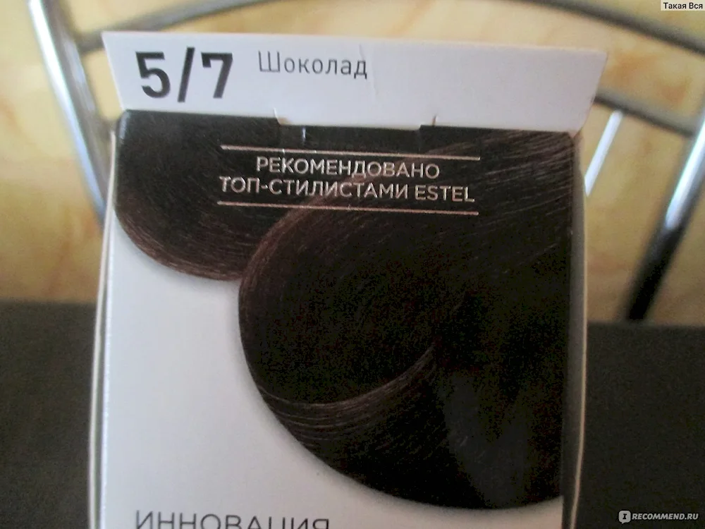 Palette hair dye palette Bitter chocolate