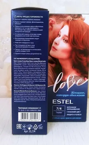 Estel Titian hair dye 7.4