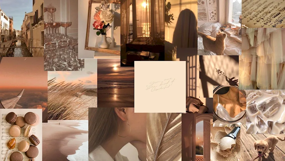 Brown and beige Aesthetic