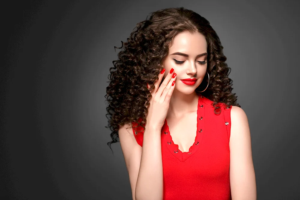 Afro hairstyle for women