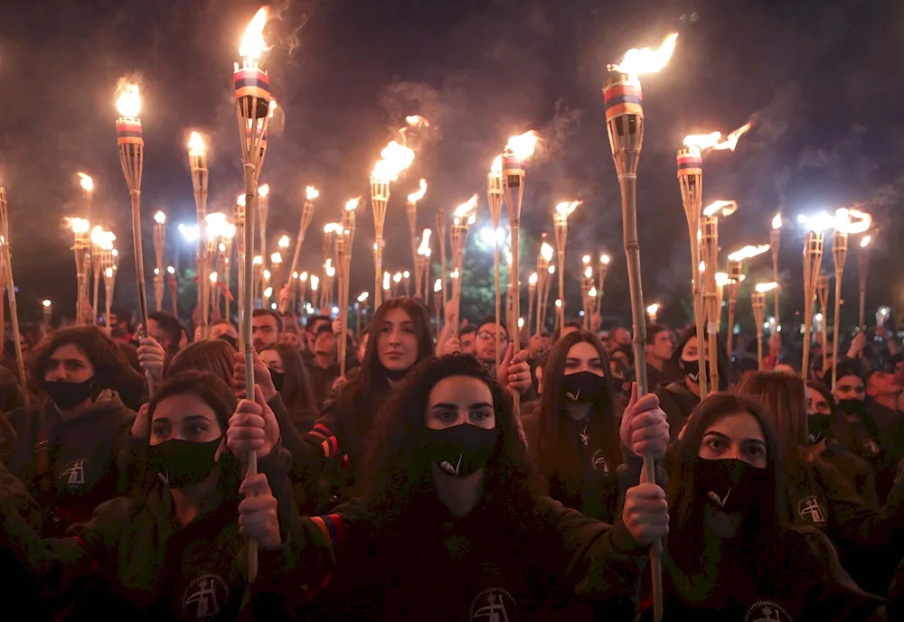 Fakelnaya march in Armenia