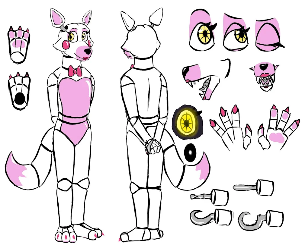 Fantime Foxy colouring book