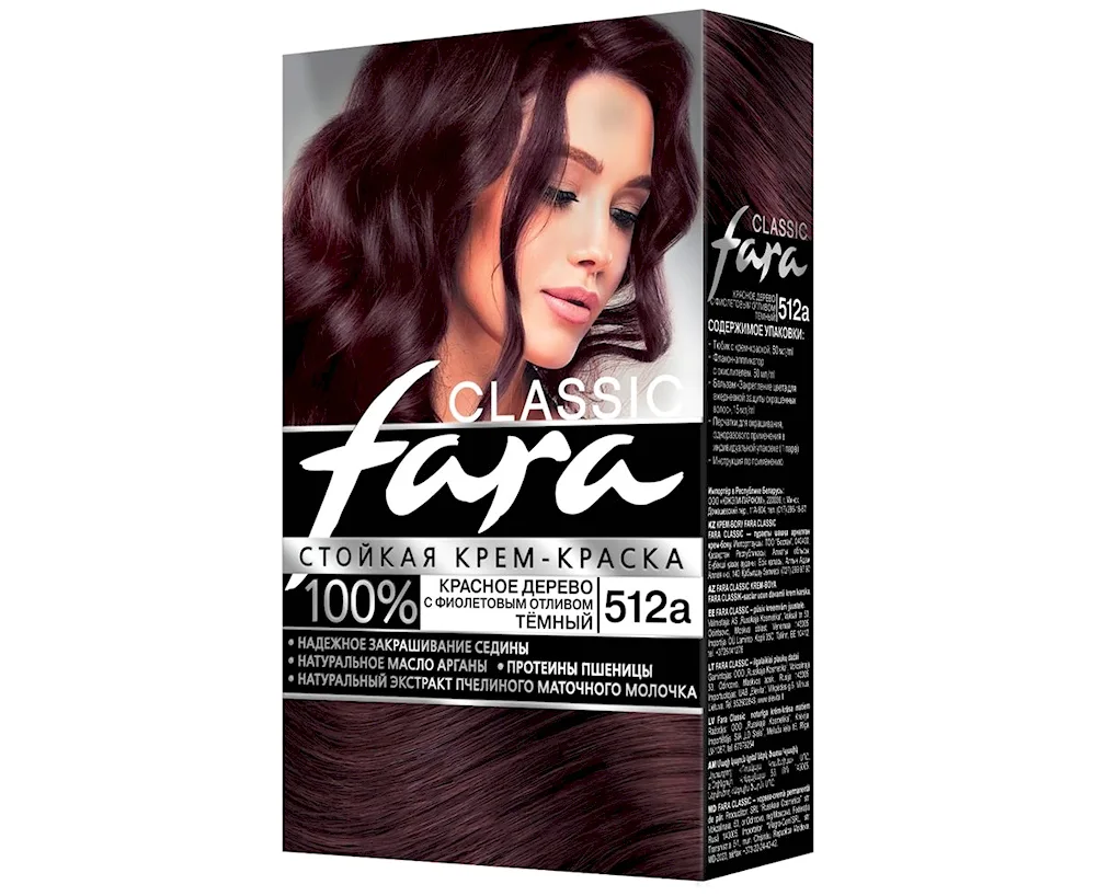 Fara Classic cream hair dye 501 black Russian 6