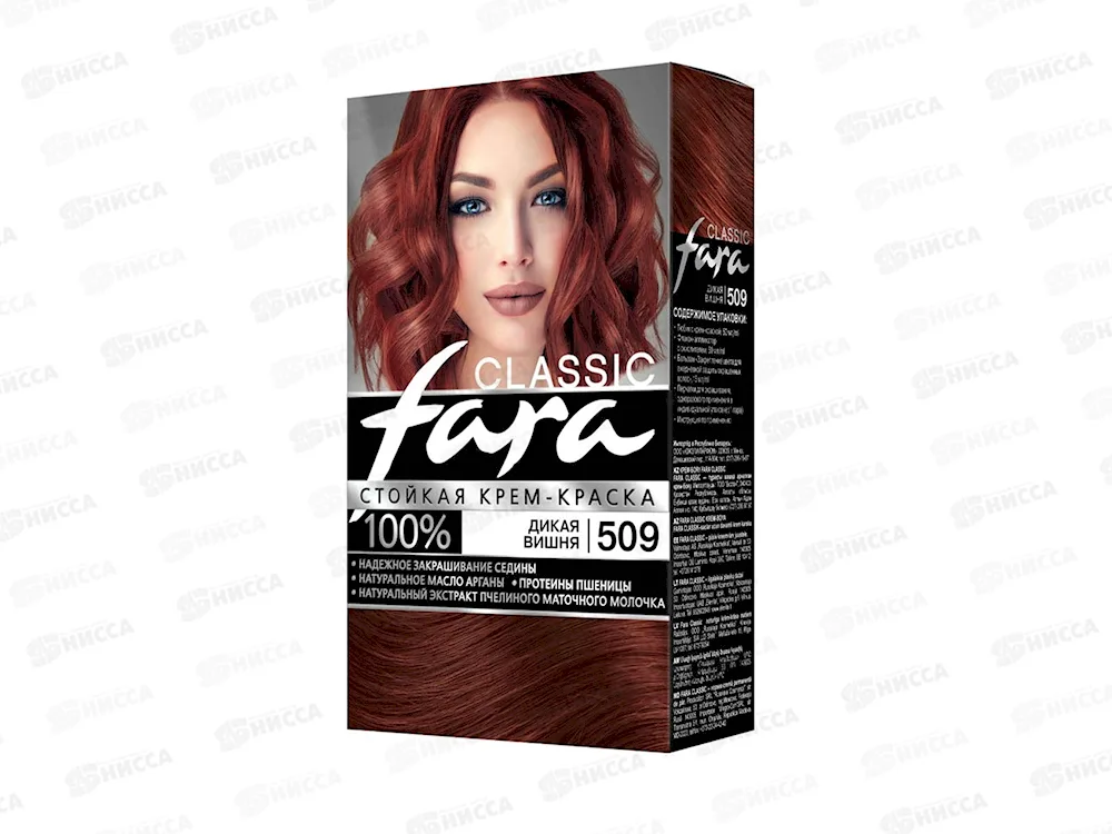 Fara Classic permanent cream hair dye 509 wild cherry