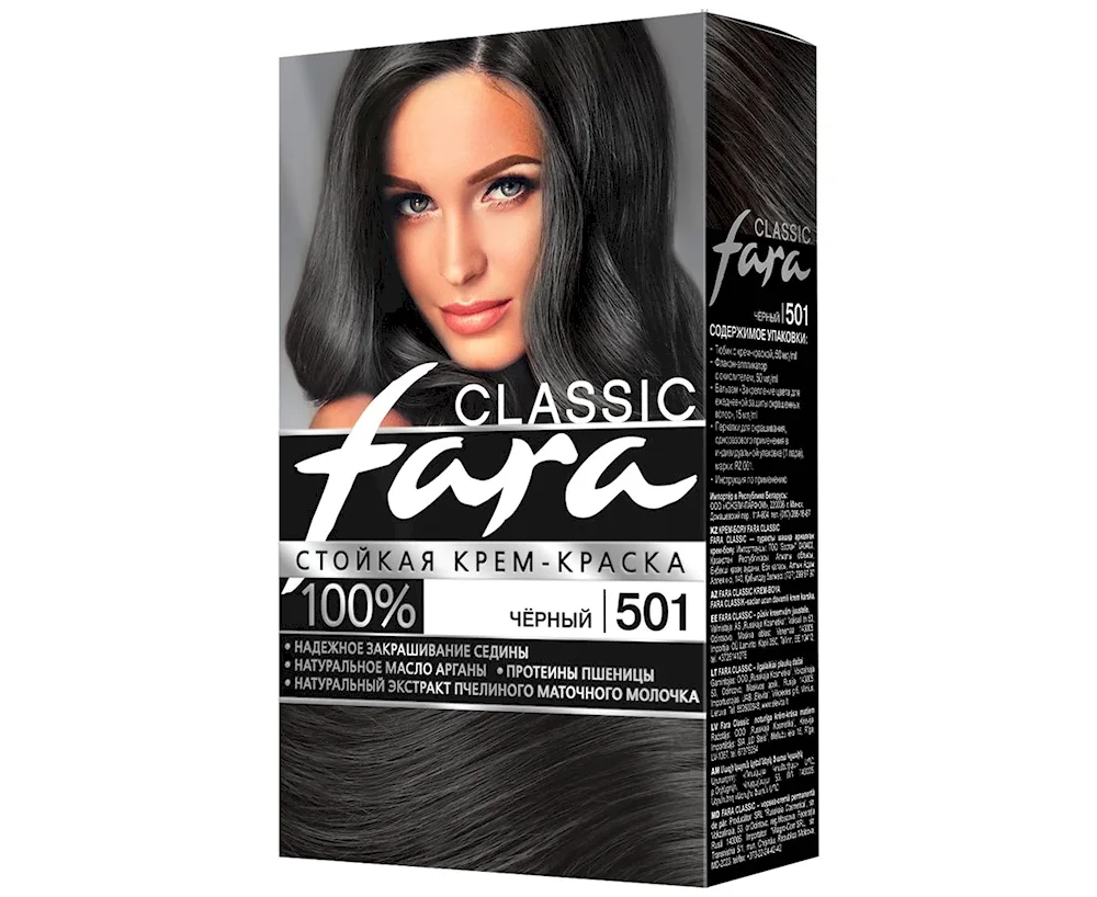 Fara permanent cream hair dye 501