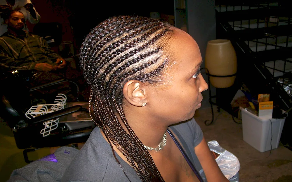 Afro braids Senegalese short hairstyles