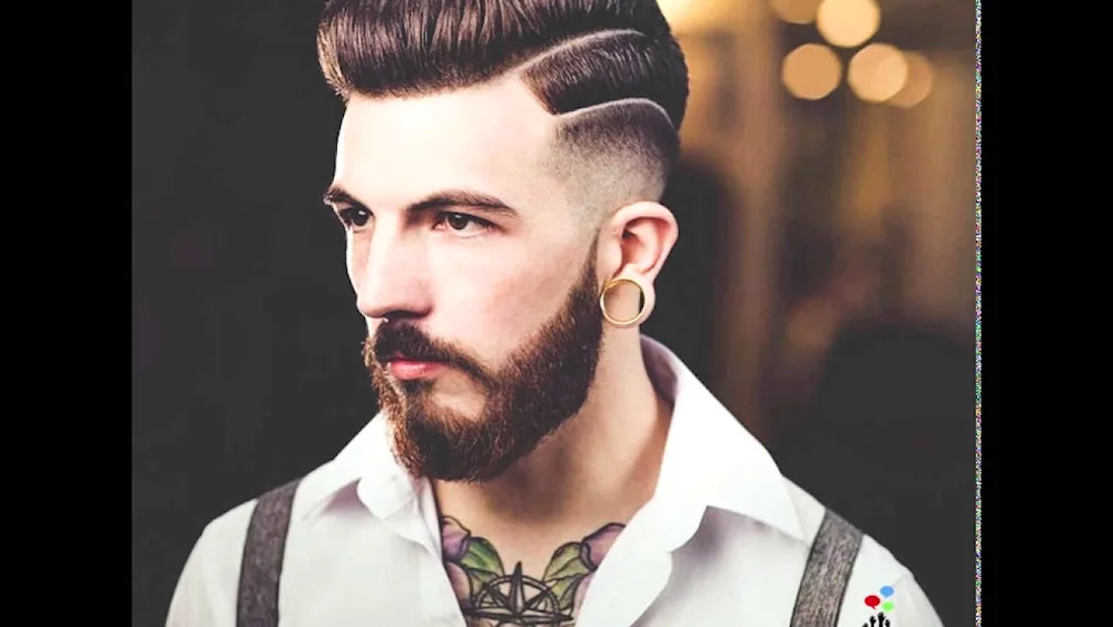 Fade undercut Pompadour