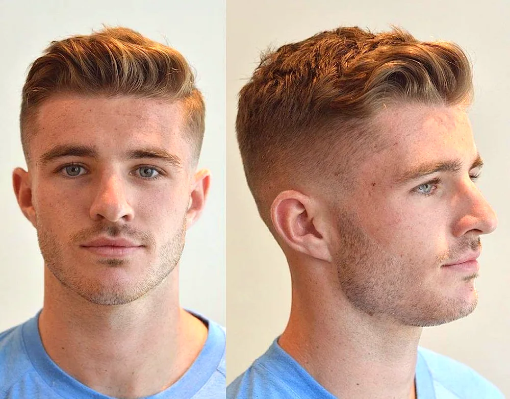 David Beckham haircut half-box