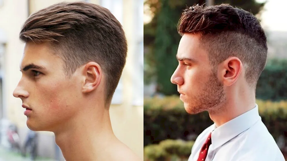 Slick back Pompadour
