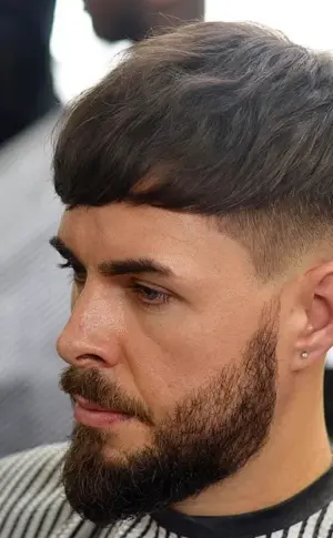 Fade cropped haircut