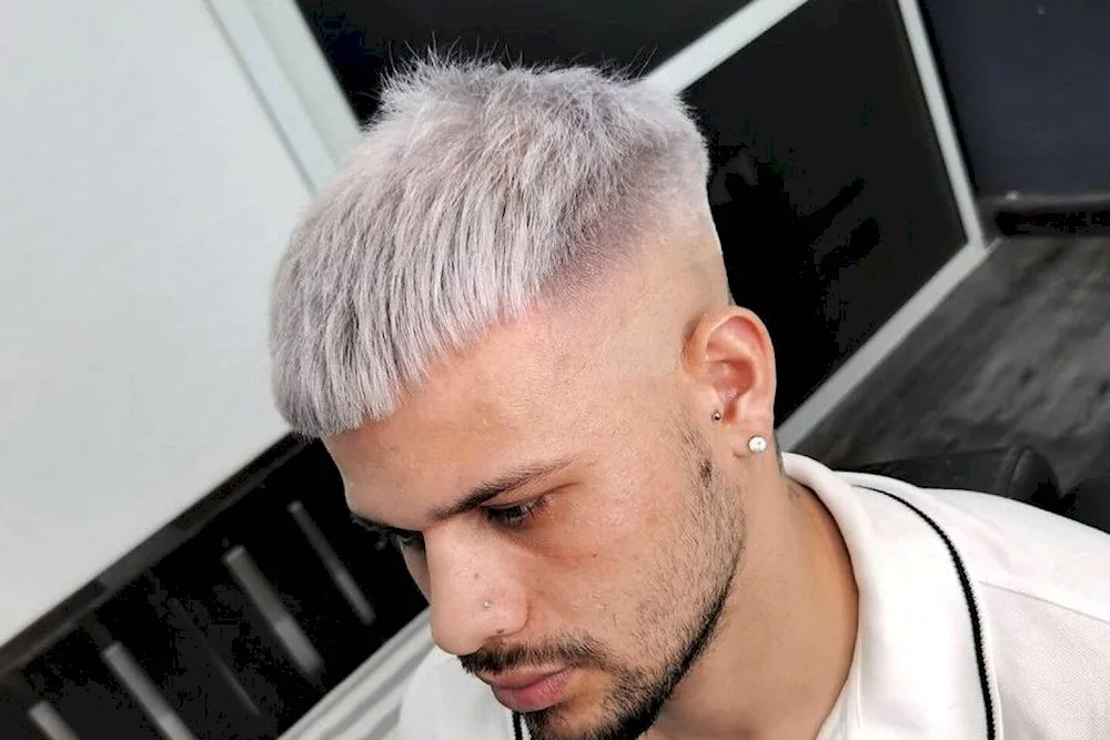 Caesar fade haircut