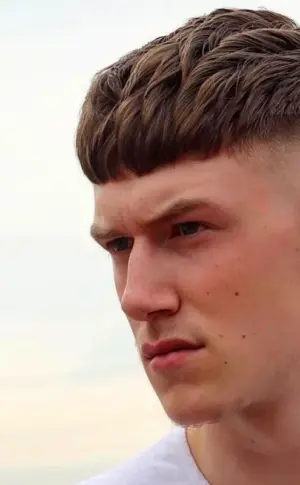 Fade cropped haircut