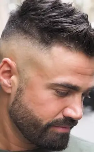 Fade cropped haircut