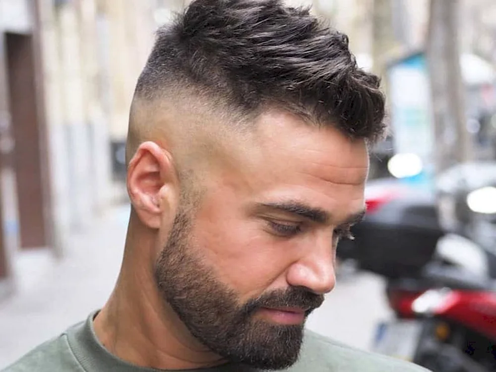 Fade cropped haircut