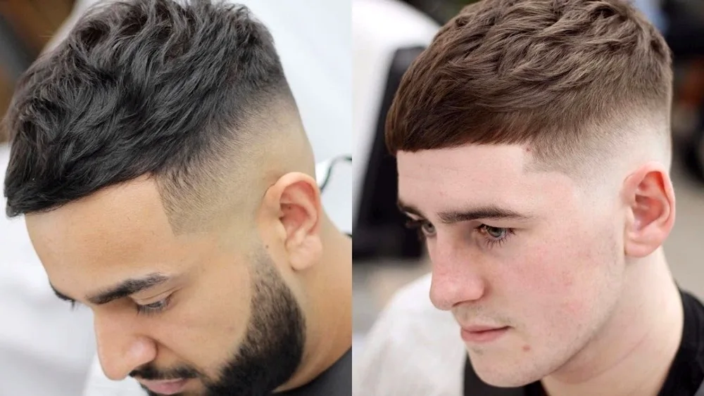 Fade cropped haircut