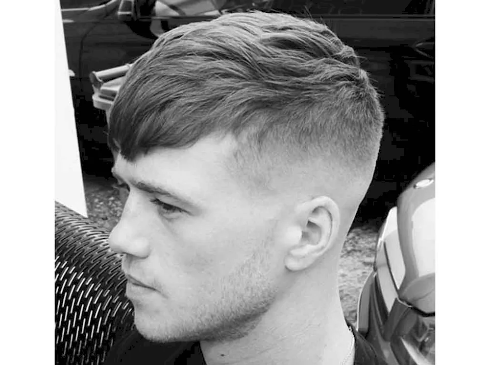 Fade cropped haircut