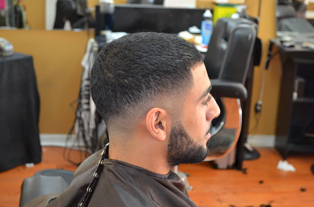 Fade cropped haircut