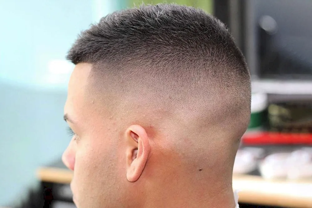 Fade half-box haircut