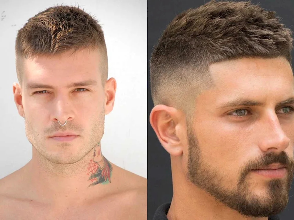 Fade half-box haircut