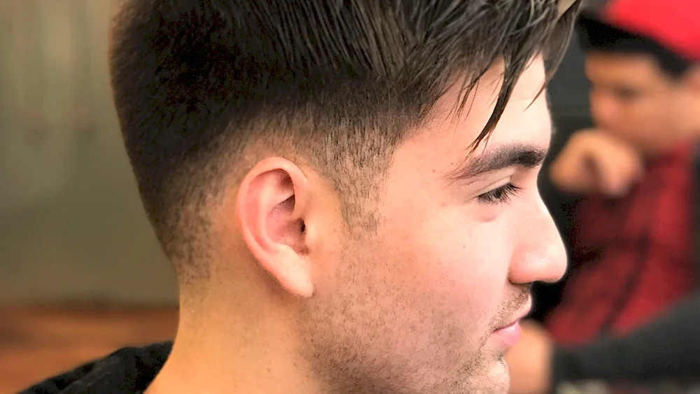 Fade half-box haircut