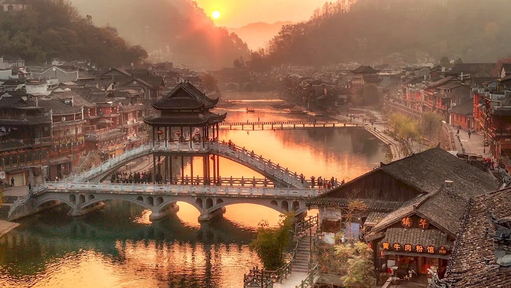 Fenghuang City in China