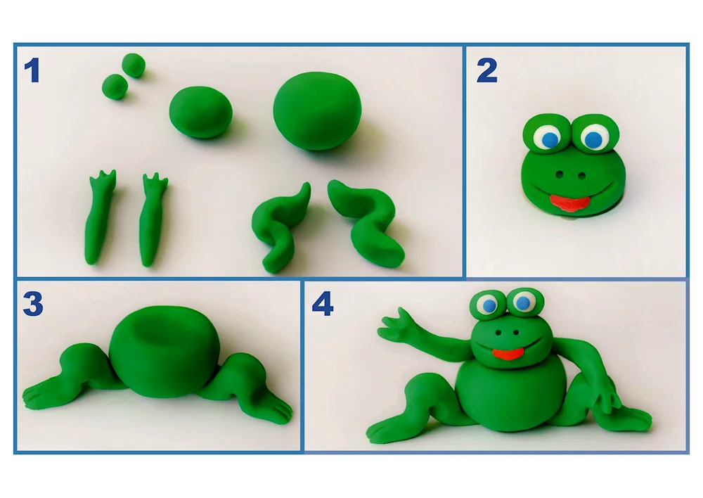 Plasticine figurines for kids