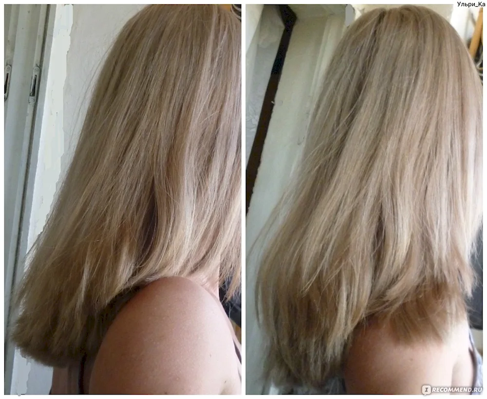 Filouring the ends of hair before and after
