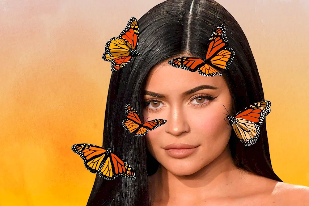 Fillet with butterflies in Instagram