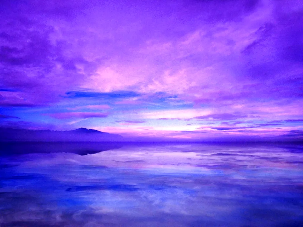 Purple sky