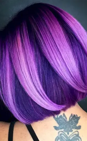 Purple ombré on kare