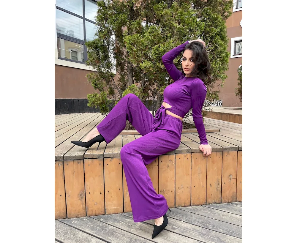 Purple suit