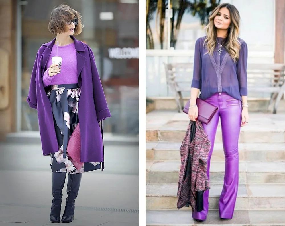 Purple style clothes