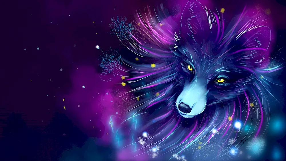 Purple wolf