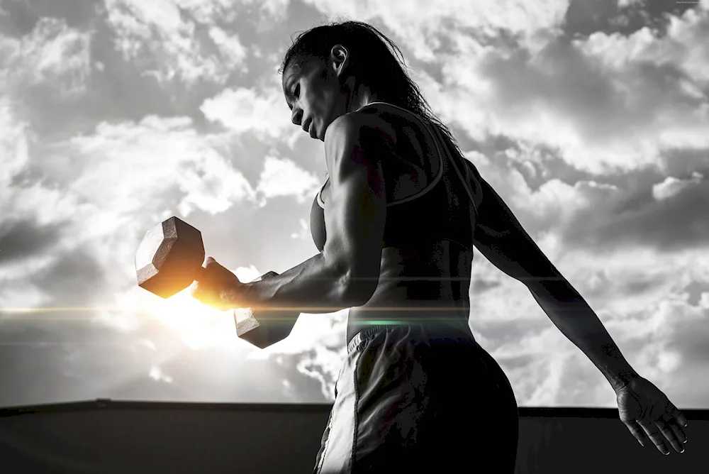 Girl and fitness