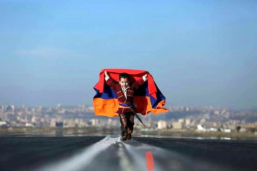 The flag of Armenia