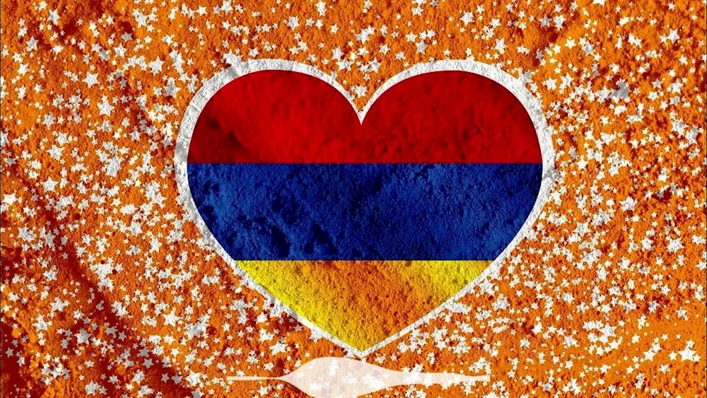 The Armenian flag