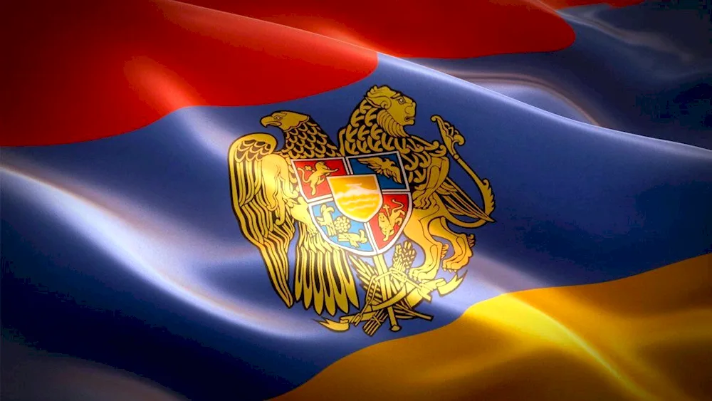 Armenian flag of Armenia in 1920