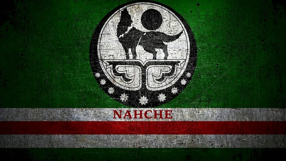 The flag of Chechnya and Ichkeria