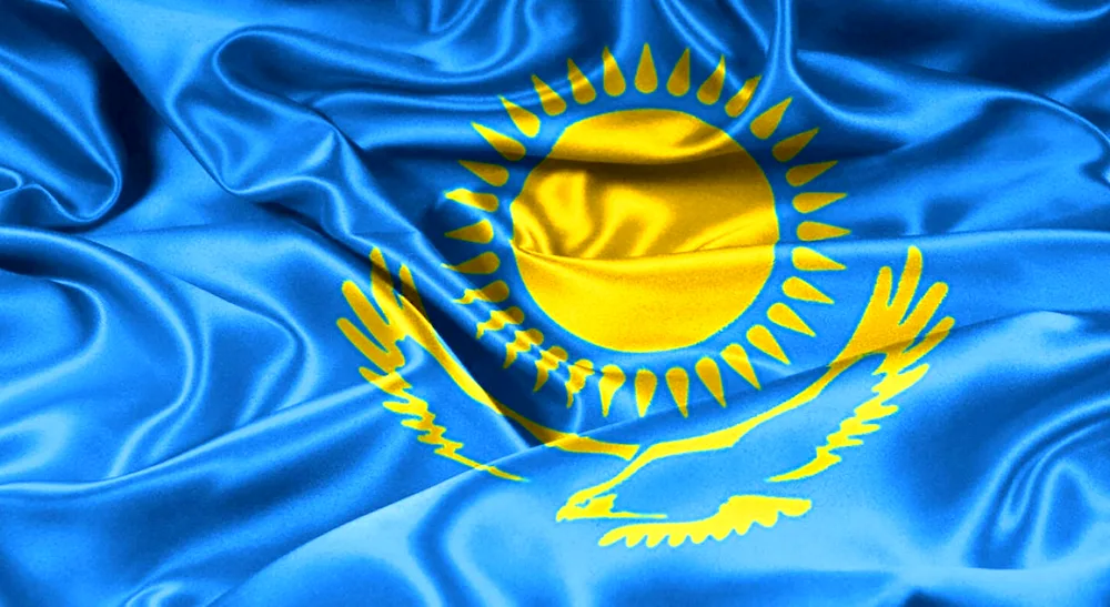 Flag of Kazakhstan 1x1