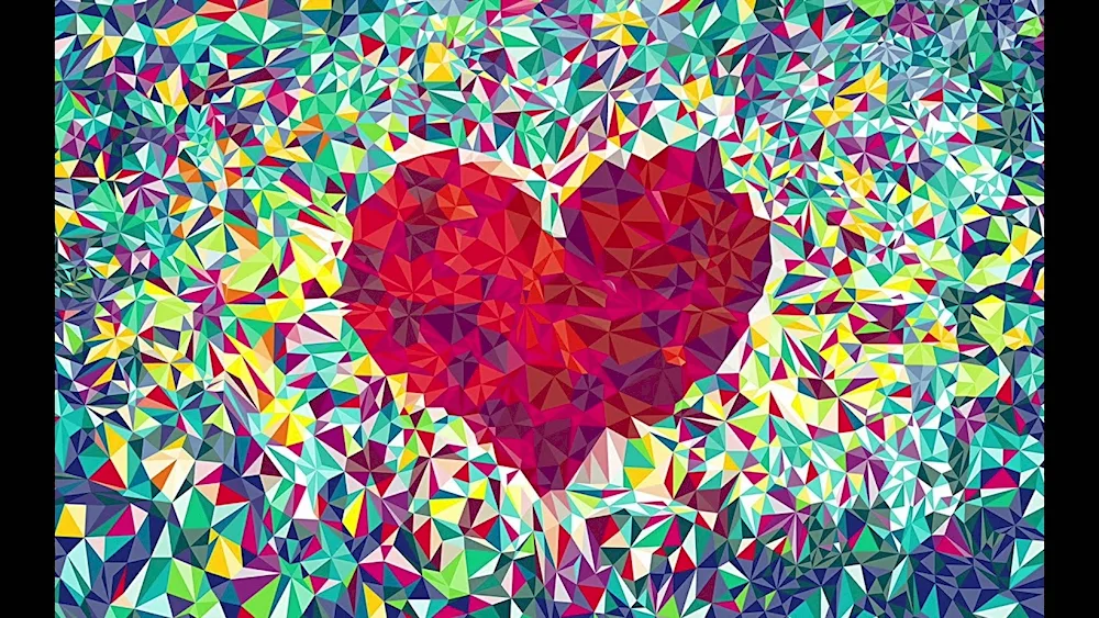 Abstract hearts