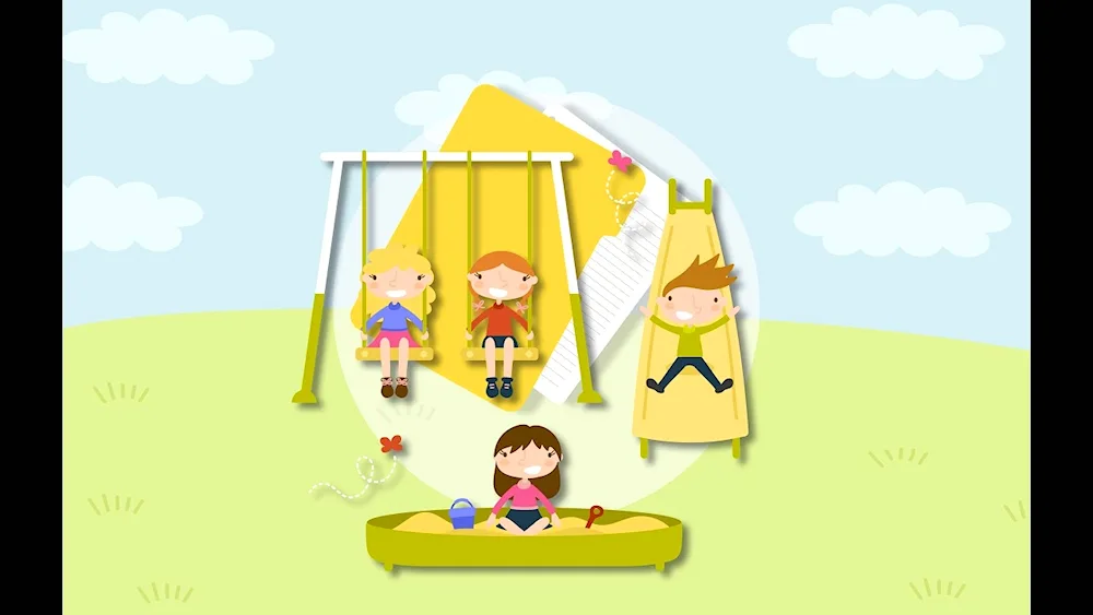 Children's playground background