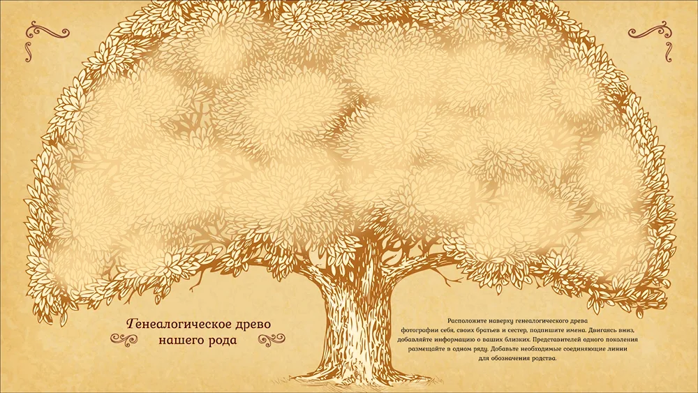 Background for a family tree