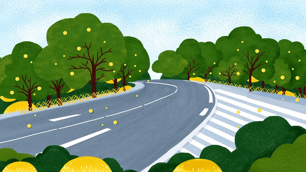 Background road for children