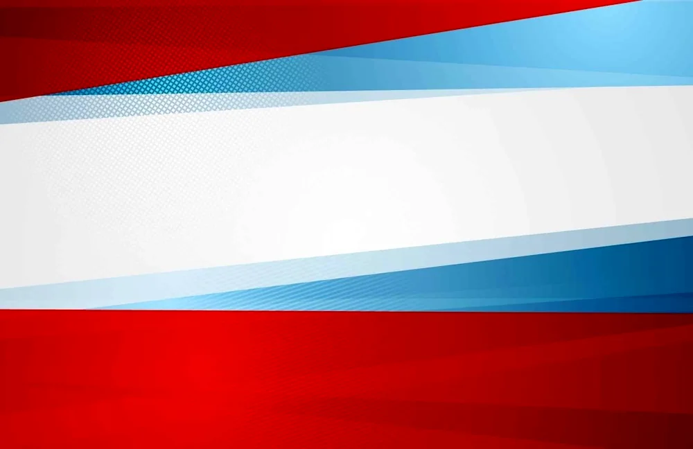 Russian Tricolour flag background vector