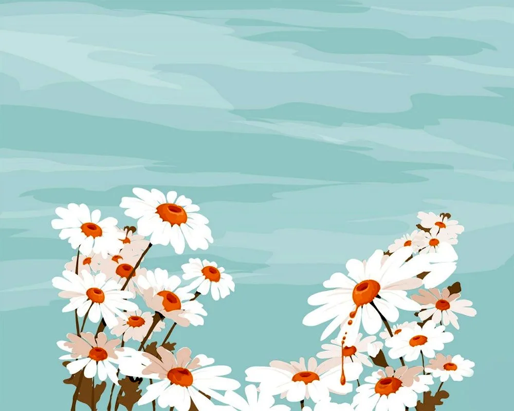 Daisy Flowers background