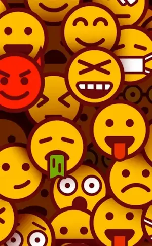 Background emoticons