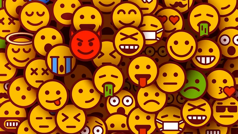 Background emoticons