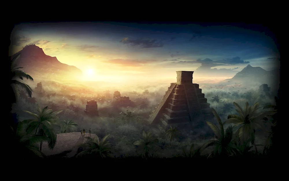 Mayan Aztec civilisation background