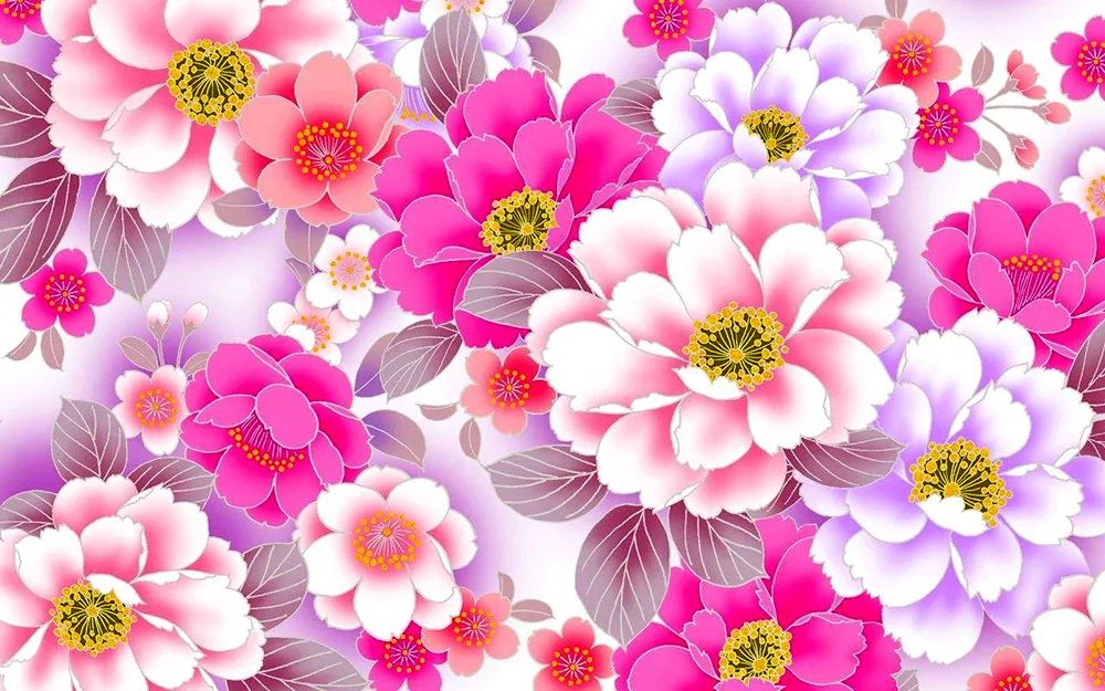 Background with flowers