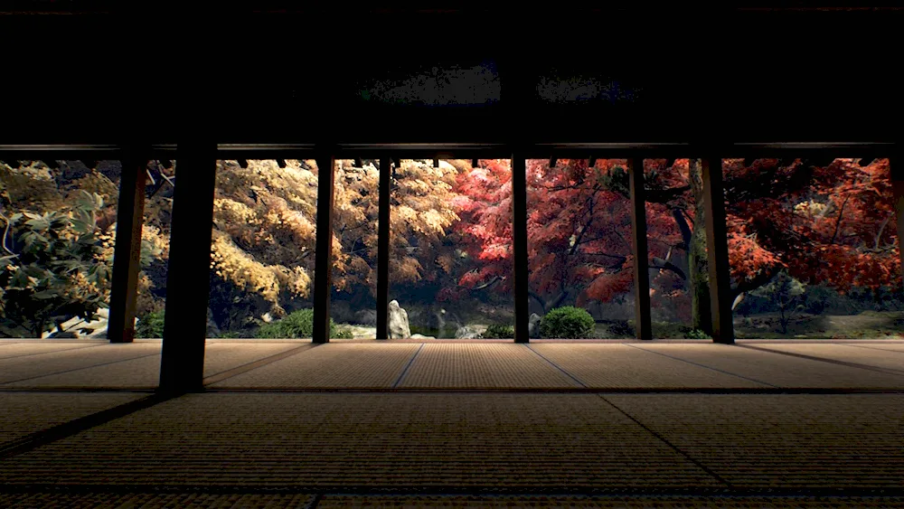 Concept Art environment temple Japan